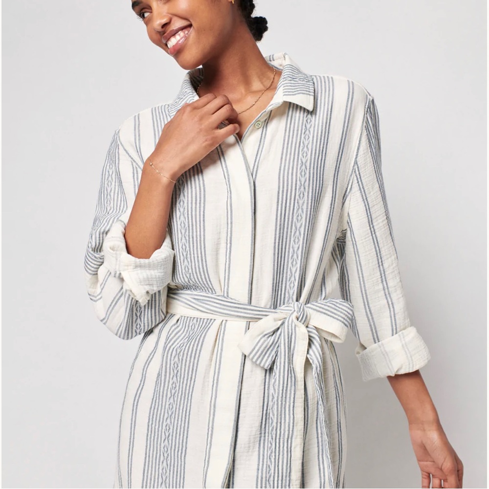 Faherty Dream Cotton Gauze Iris Dress